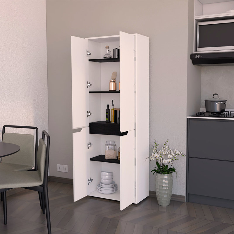 Garde-manger blanc à 5 tablettes
