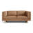 Alaina Top Grain Leather Loveseat Sofa