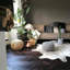 Tapis en cuir de vache clair Fraher-1835896300