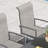 Patio Dining Set with Rectangular Dining Table and  Padded Swivel Chairs-463449460