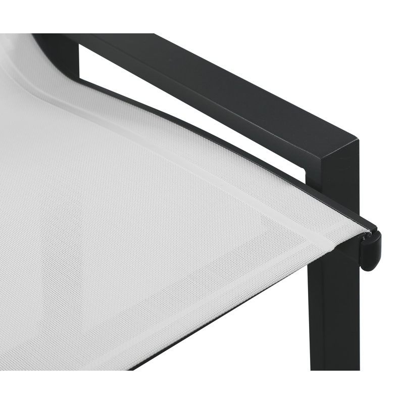 Tabouret de bar 29 po Ury, Noir, Blanc
