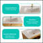 Meuble-lavabo mural autoportant de 30 po en bois clair avec lavabo en céramique, grand rangement et support en métal pour les salles de bain modernes