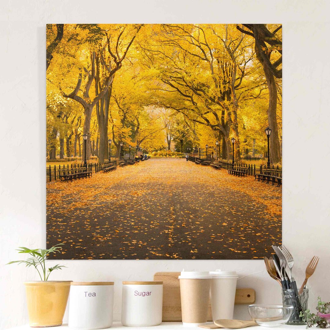 Leinwandbild Herbst im Central Park von Jan Becke