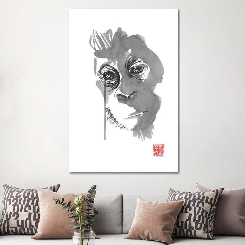 Borneo II by Péchane - Painting on Canvas, Wrapped Canvas, 152.5 cm H x 101.5 cm W x 3.175 cm D