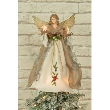 JJ's Holiday Gifts Ltd. Décoration pour sommet de sapin 10 - Anges légers  avec ailes moelleuses et Commentaires - Wayfair Canada