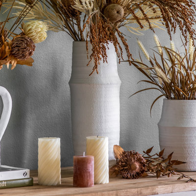 Abrons White Terracotta Table Vase