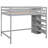 Gray Full Size Loft Bed With Functional Storage And Mounting Options - Space Efficient Bedroom Solution In Built-In For Use-1938766634