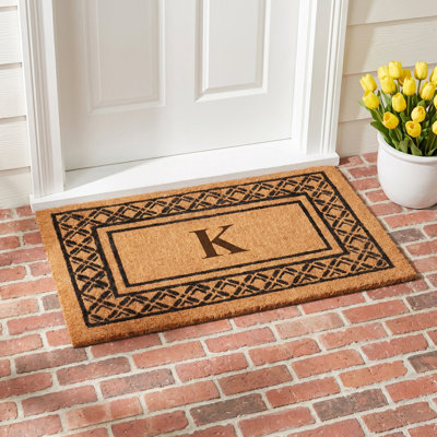 Monogrammed Welcome Outdoor Doormat