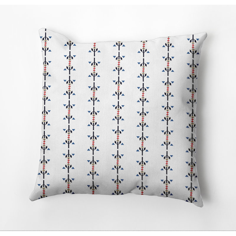 Coussin Happy Hippy, 20 po x 20 po, Bleu marine