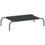  Lit pour chien surélevé tissu Oxford noir et acier thermolaqué-637226545-637226548