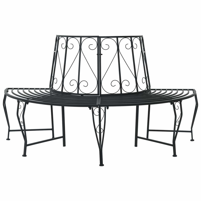 Outdoor Bench, Black