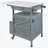 40.5" Outdoor Grill Cart With Stainless Steel Top, Solid Wood Outdoor Storage Cabinet With Drop Leaf, One Drawer,Towel Rack-630162872