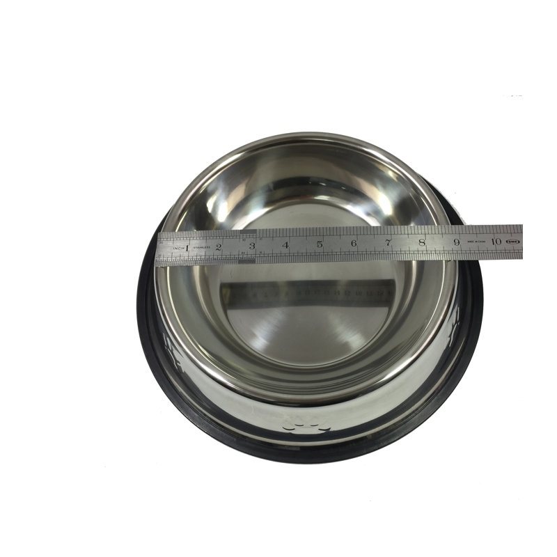 Fixturedisplays® 32-Oz Dog/Cat Bowl Stainless Steel Dog Pet Food Or Water Bowl Dish 12196