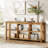 6 Cubes Solid Wood Wide Bookcase