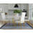 Newcomb Glass Top Metal Base Dining Table-47401635
