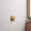 Emery White 2X8 Handmade Crackled Glossy Terracotta Subway Tile