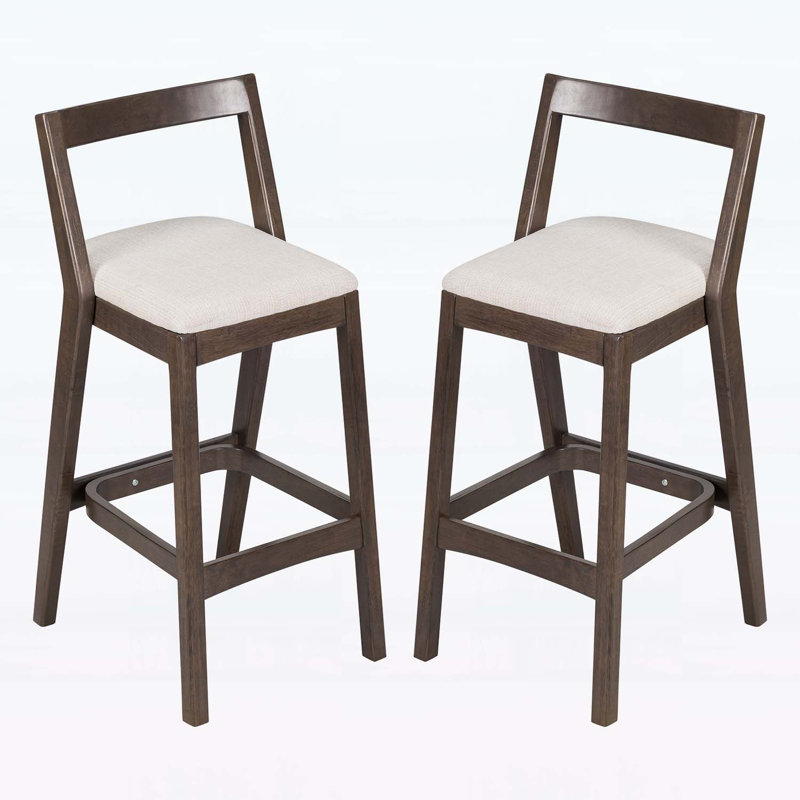 Chaises d'appoint d'intérieur, ensemble de 2, Marron foncé