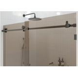 Equinox 56 - 60 in. x 78 in. Fully Frameless Tinted Sliding Shower Door