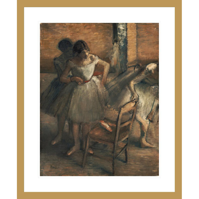 «Dancers» par Edgar Degas, impression giclée sur cadre, H 28,39 po x l 23,5 po