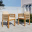 Ensemble de 2 chaises d'extérieur en bois d'acacia-263761951