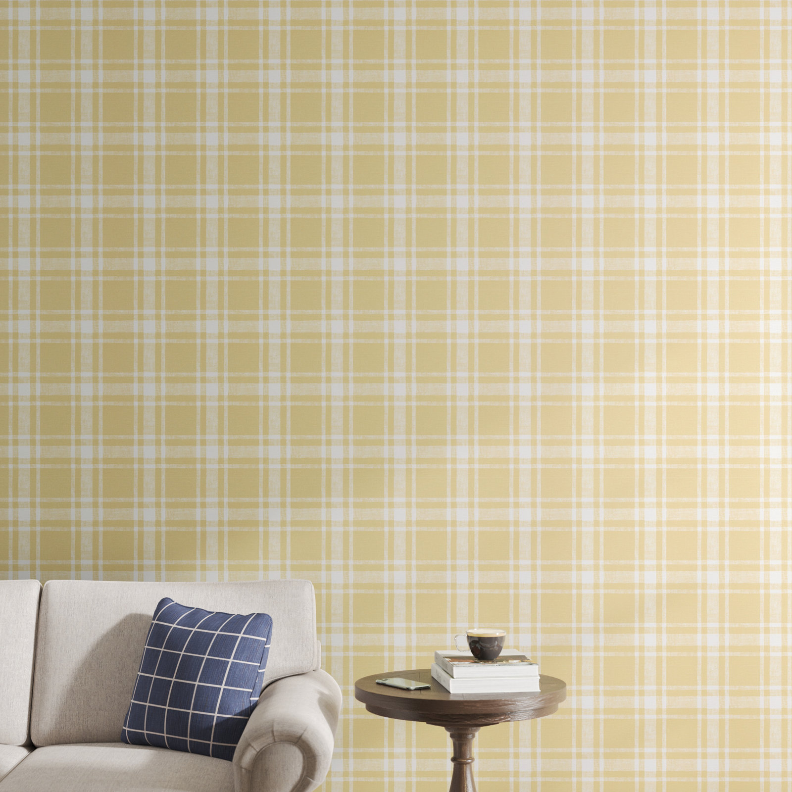 Haslet Wallpaper Roll, Yellow