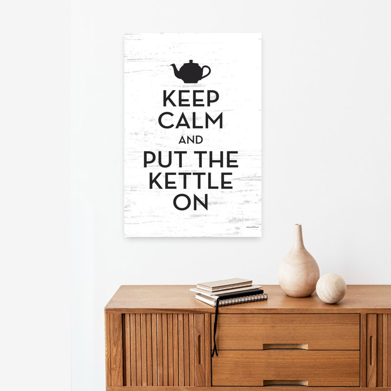 «Put The Kettle On», art contemporain abstrait, H 24 po x l 16 po