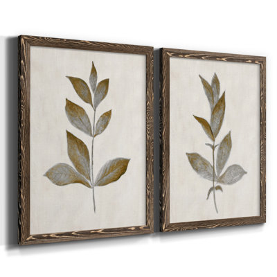 Bronze Leaf I - ensemble de 2 reproductions