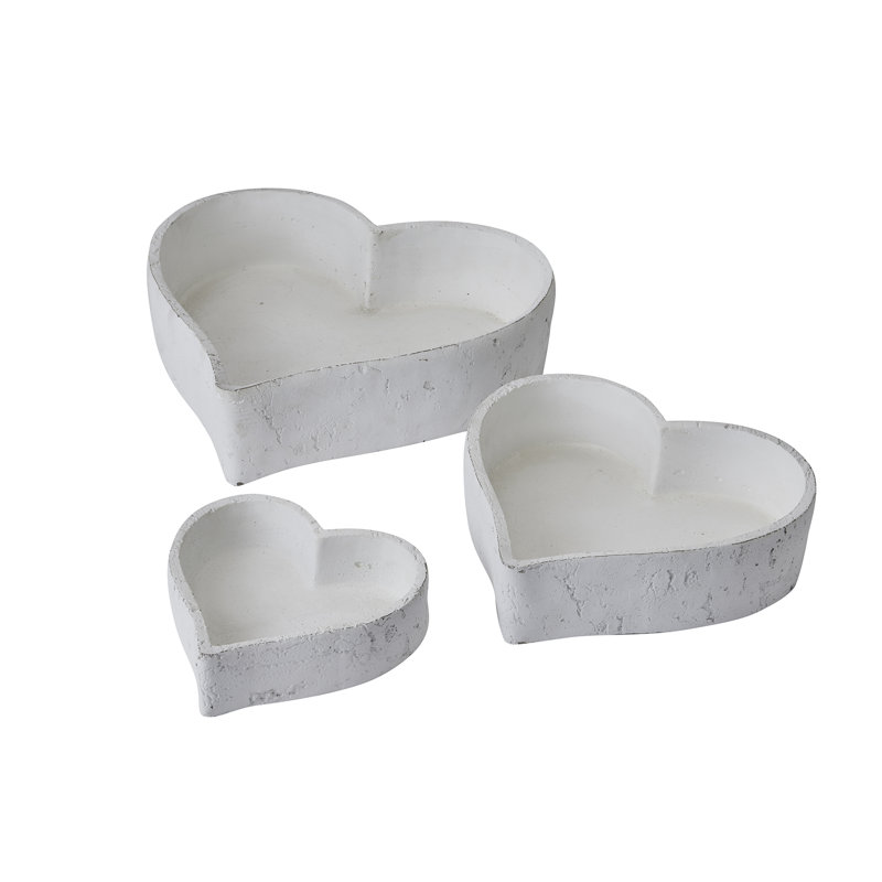 Quidnet Ceramic / Porcelain Ornament Accessory, 5cm H x 31cm W x 31cm D, White