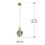 Abbotsen 1 - Light LED Crystal;Single Pendant-1566870170