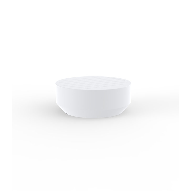 Vela Plastic Coffee Table, 31.5", White