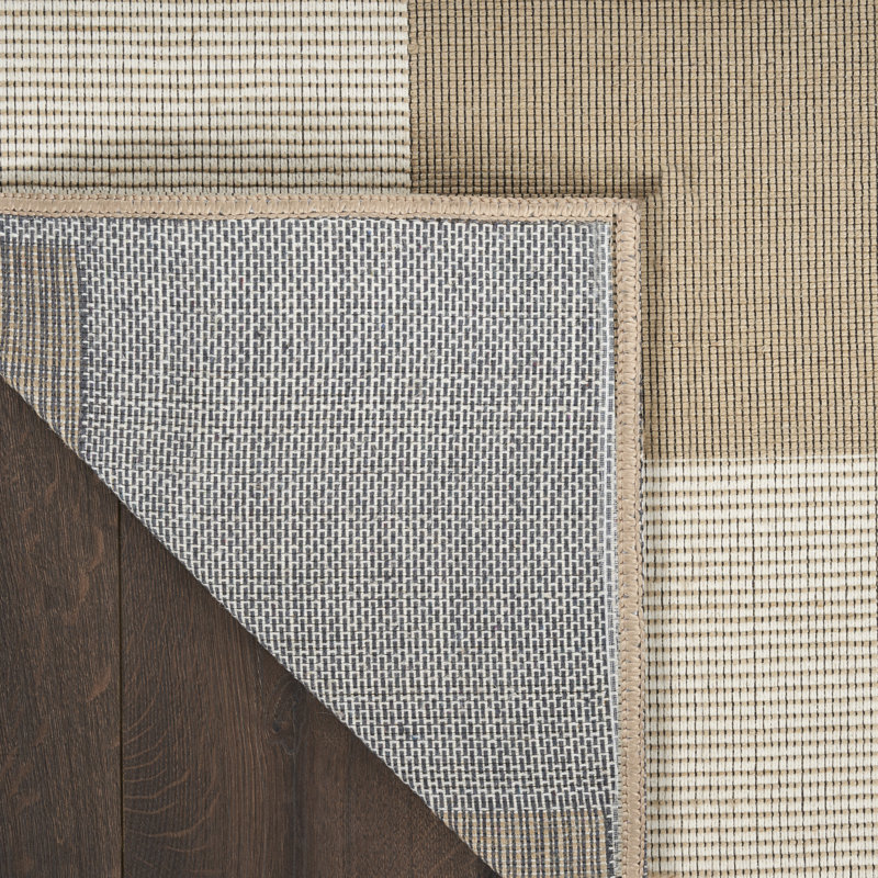 Bhavani Area Rug with Non-Slip Backing, Rectangle 5'3" x 7'3"
