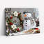 «Snowman Wreath», art mural sur toile-121122024