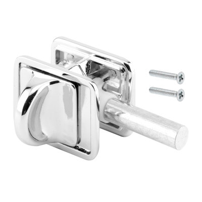 Loquet à glissière dissimulé Prime-Line, 1-3 / 4 po, zamak moulé sous pression, chromé, attaches (paquet simple)
