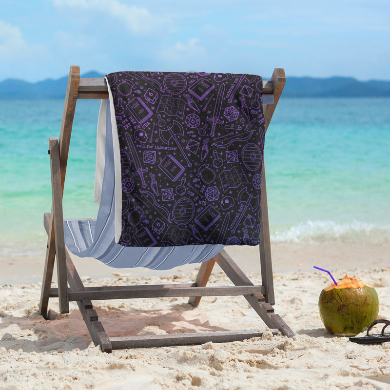 Katelyn Elizabeth Beach Towel, Purple/Blue Ombre