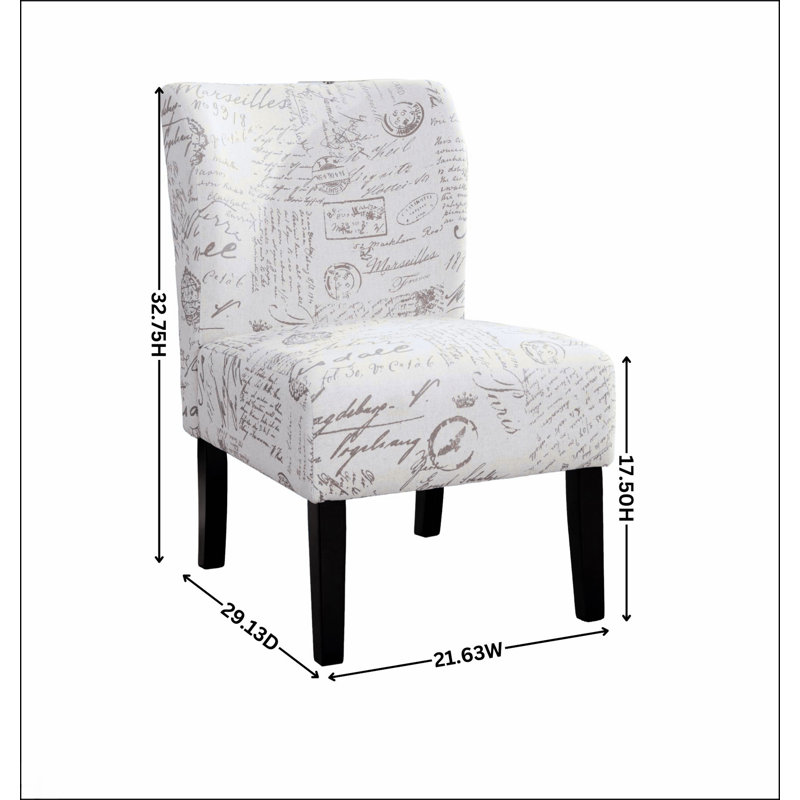 Fauteuil d'appoint contemporain sans accoudoirs en tissu Capa Capri