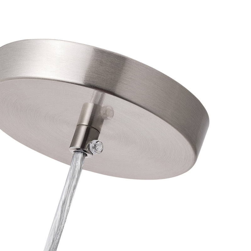 Luminaire suspendu sphère nickel à 1 lumière Abhaki