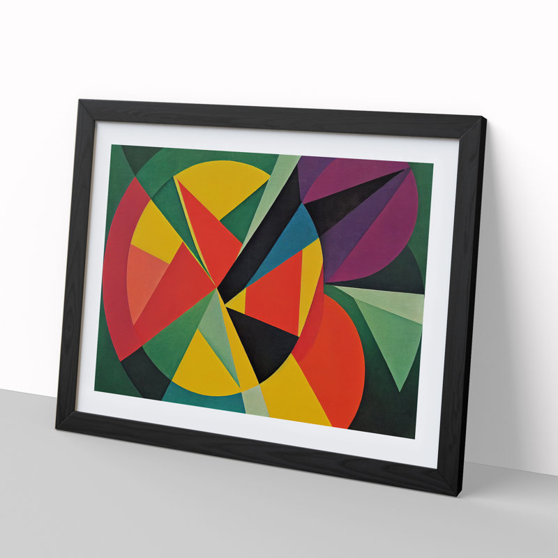 Welcoming Abstract Art - Framed Print, Black Framed, 46cm H x 64cm W x 2cm D