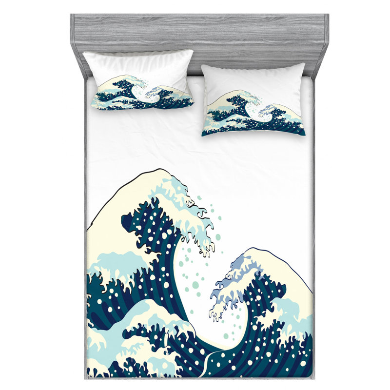 Microfiber Sheet Set, Queen Sheet Set with Fitted Sheet
