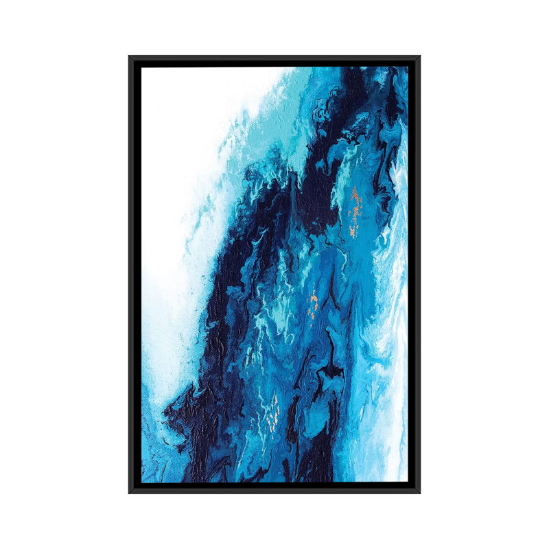 Poseidon 1 Piece Wall Art on Canvas, 66.04 cm H x 45.72 cm W, Black Framed