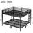 Metal king Bunk Bed for Teens and Adults,Space-Saving/Noise Reduced/No Box Spring Needed, Black