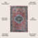 Sarok Ogee Medallion Machine-Washable Red/Blue/Brown Rug