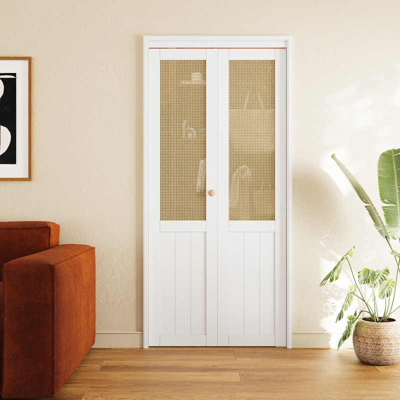 Portes pliantes pliantes en bois manufacturé 36 po x 80 po, 36 po x 80 po