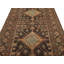 Tapis semi-antique brun foncé Tribal