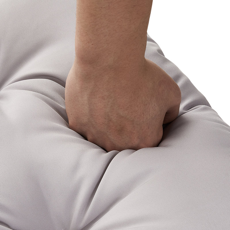 Soft Thicken Rectangular Seat Cushion, 150 cm W x 50 cm D, Light Grey