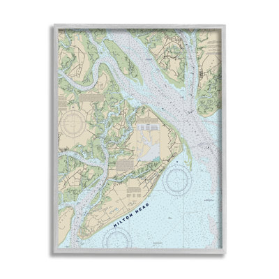 Carte nautique de la côte de la côte sud de la côte de Washington