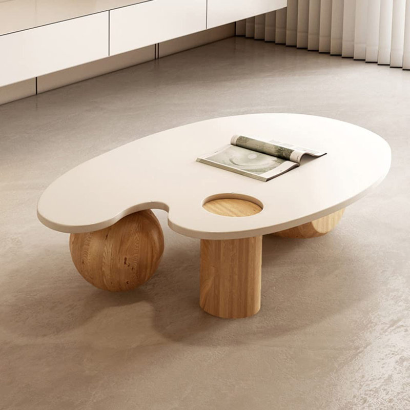 SylphLike Wabi-Sabi Style Three-Poster Solid Wood Coffee Table ...