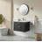 30" Wall Mounted & Floating Single Vanity with Ceramic Sink-122274427