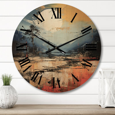 Horloge murale en bois massif Minke