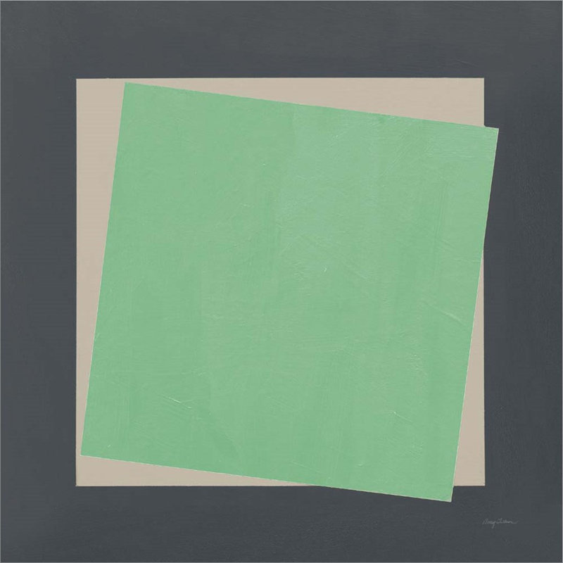 Abstract Wall Decor on Canvas, Green/Gray