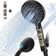 Head with Handheld, High Pressure 9 Spray Mode Chrome Showerhead with Filters,detachable shower head,Water Softener Filters Beads for Hard Water -Remove Chlorine